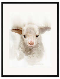 Gerahmter Kunstdruck Lämmchen