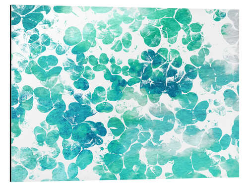 Aluminium print Clover pattern