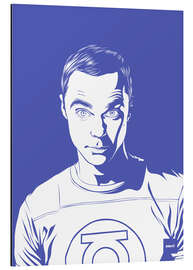 Tableau en aluminium Sheldon Cooper