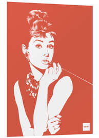 Foam board print Audrey Hepburn Pop Art