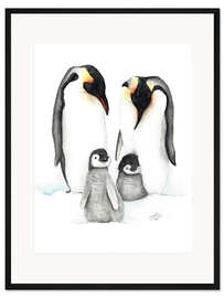 Gerahmter Kunstdruck Pinguine