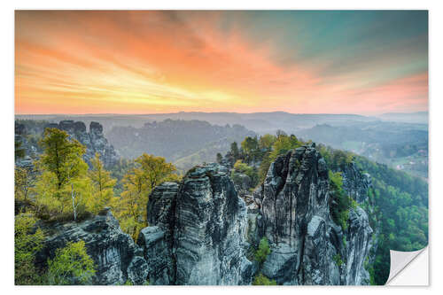 Sisustustarra Bastion Saxon Switzerland Sunrise