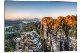 Gallery print Saxon Switzerland in the morning