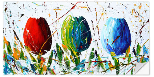 Muursticker Tulips V