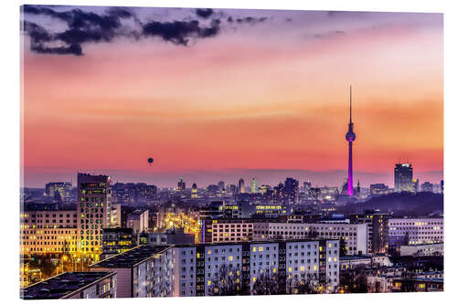 Acrylglasbild Berlin Skyline im Sommer