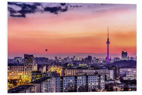 Foam board print Berlin skyline in summer