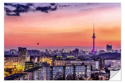 Naklejka na ścianę Berlin skyline in summer