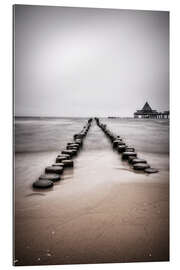 Tableau en plexi-alu Heringsdorf sur l&#039;île d&#039;Usedom, mer Baltique