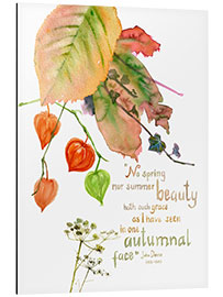 Aluminium print Autumn Quote John Donna