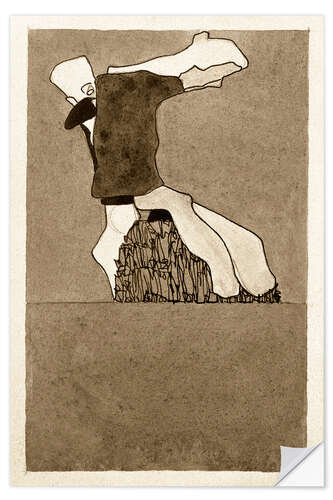 Wall sticker Composition with two figures