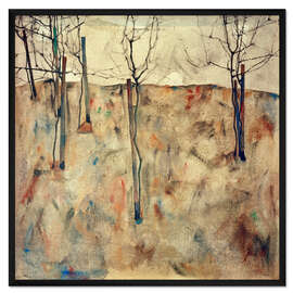 Gerahmter Kunstdruck Kahle Bäume