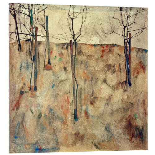 Foam board print Bare Trees