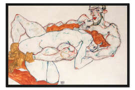 Gerahmter Kunstdruck Liebespaar