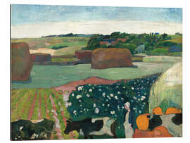 Cuadro de plexi-alu Haystacks in Brittany