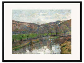 Gerahmter Kunstdruck Landschaft in der Bretagne 