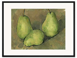 Gerahmter Kunstdruck Drei Birnen