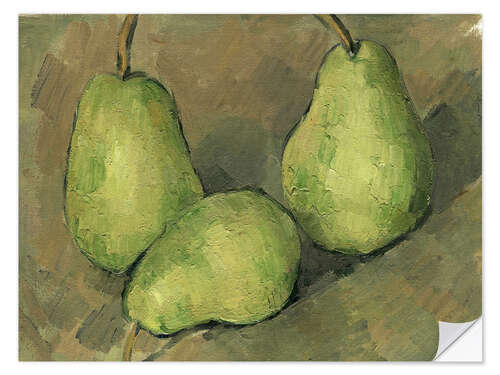 Naklejka na ścianę Three Pears