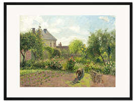 Gerahmter Kunstdruck Garten des Künstlers bei Eragny