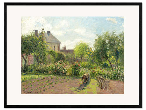 Impression artistique encadrée Jardin de l'artiste à Éragny