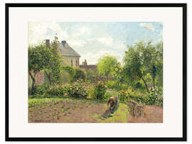 Impression artistique encadrée Jardin de l'artiste à Éragny