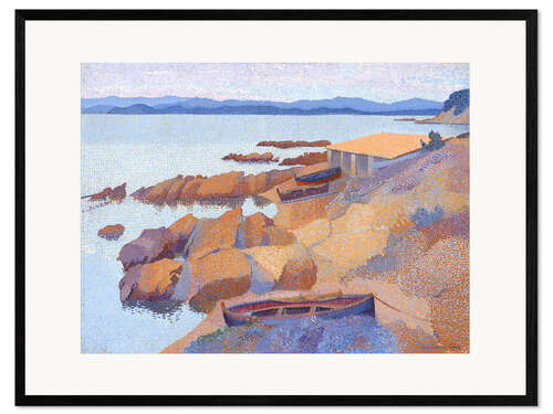 Framed art print Coast near Antibes