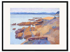 Framed art print Coast near Antibes