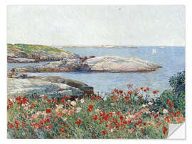 Selvklebende plakat Poppies, Isles of Shoals