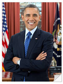 Wall sticker President Barack Obama in Portrait