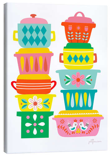 Canvas print Scandinavian dishes