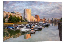 Magnettafel Abendsonne im Medienhafen Düsseldorf