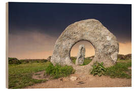 Quadro de madeira Bronze Age Monument Men-an-Tol, Cornwall (England)