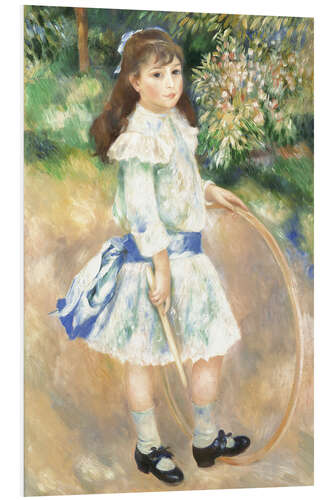 Foam board print Girl with a Hoop