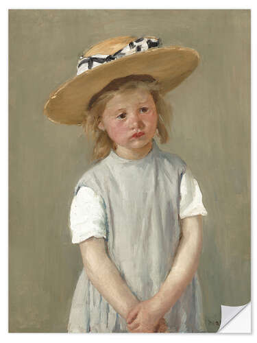 Wall sticker Child in a Straw Hat