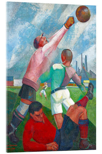 Acrylic print Futbolistas en el llano