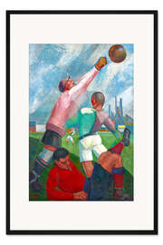 Gerahmter Kunstdruck Futbolistas en el llano