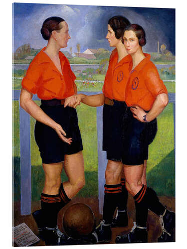 Acrylic print Las futbolistas