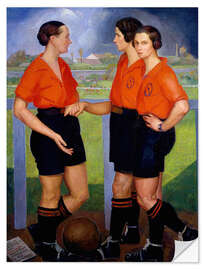 Självhäftande poster Las futbolistas