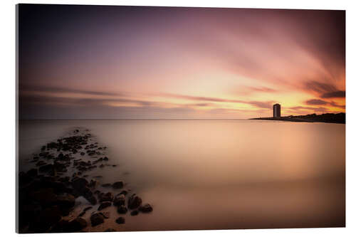 Acrylic print Büsum North Sea Sunset