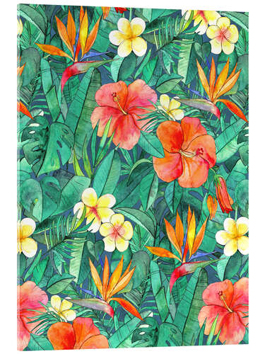 Acrylglas print Tropical garden