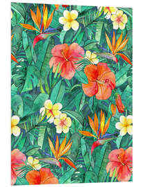 Foam board print Tropical garden