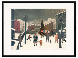 Kehystetty taidepainatus Winter in the city I