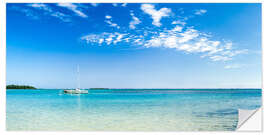 Muursticker Seaside panorama, Fiji Islands