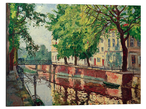 Aluminium print Potsdam city canal