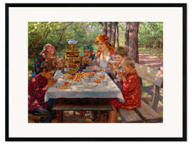 Impresión de arte enmarcada The Teacher's Guests