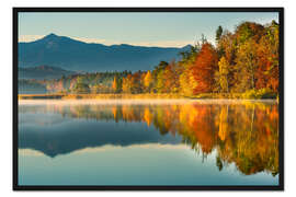 Gerahmter Kunstdruck Herbst am Ostersee