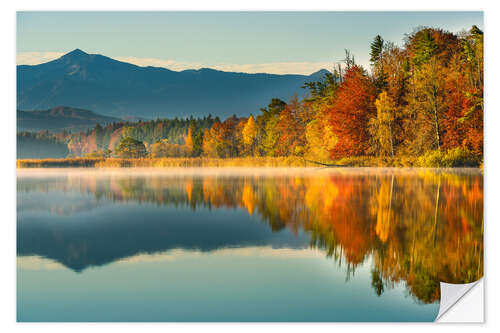 Selvklebende plakat Autumn at Ostersee