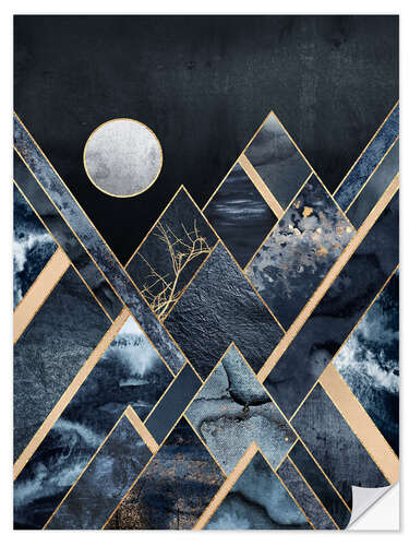 Wall sticker Stormy Mountains