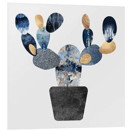 Stampa su PVC Blue And Gold Cactus