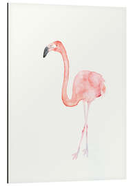 Tableau en aluminium Flamant rose