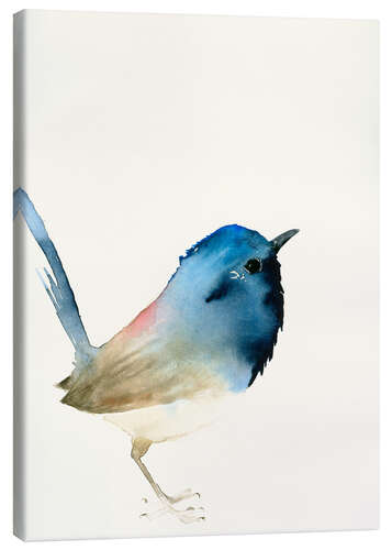 Canvas print Dark blue bird